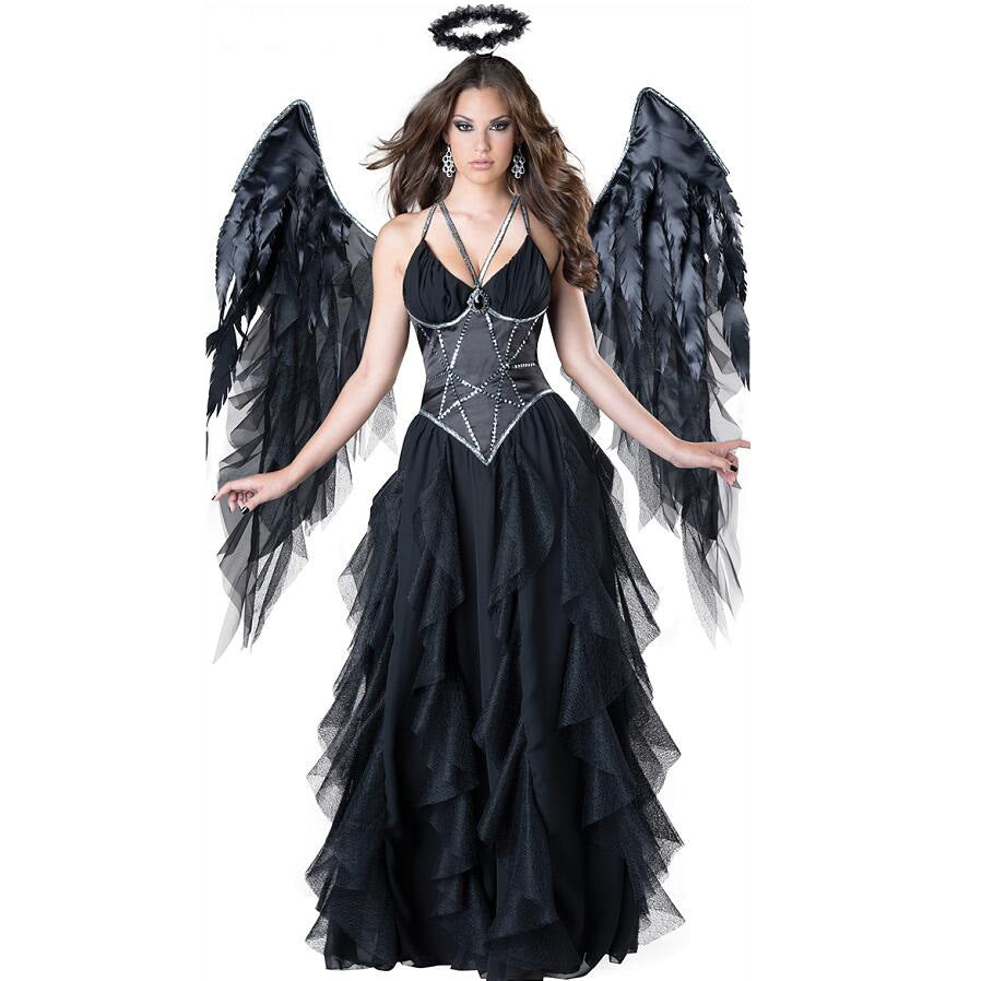Women's Halloween Vampire Dark Angel Costume