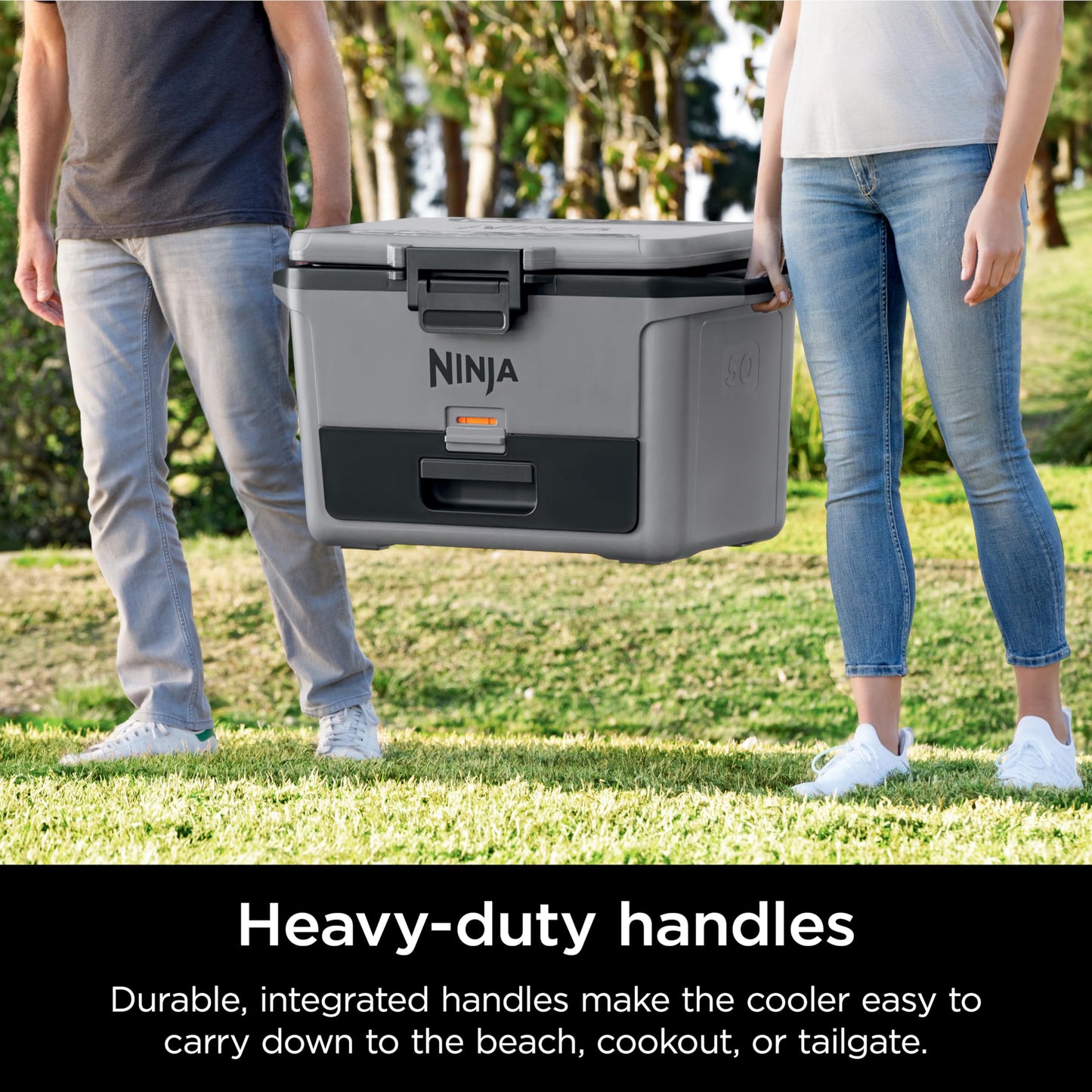 Ninja FrostVault™ 50qt Hard Cooler with Cold Dry Zone, Slate Gray