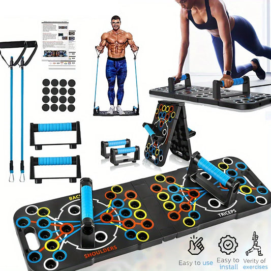 Push Up Support Board | Color-Coded Chest & Abs Training System | Calvei