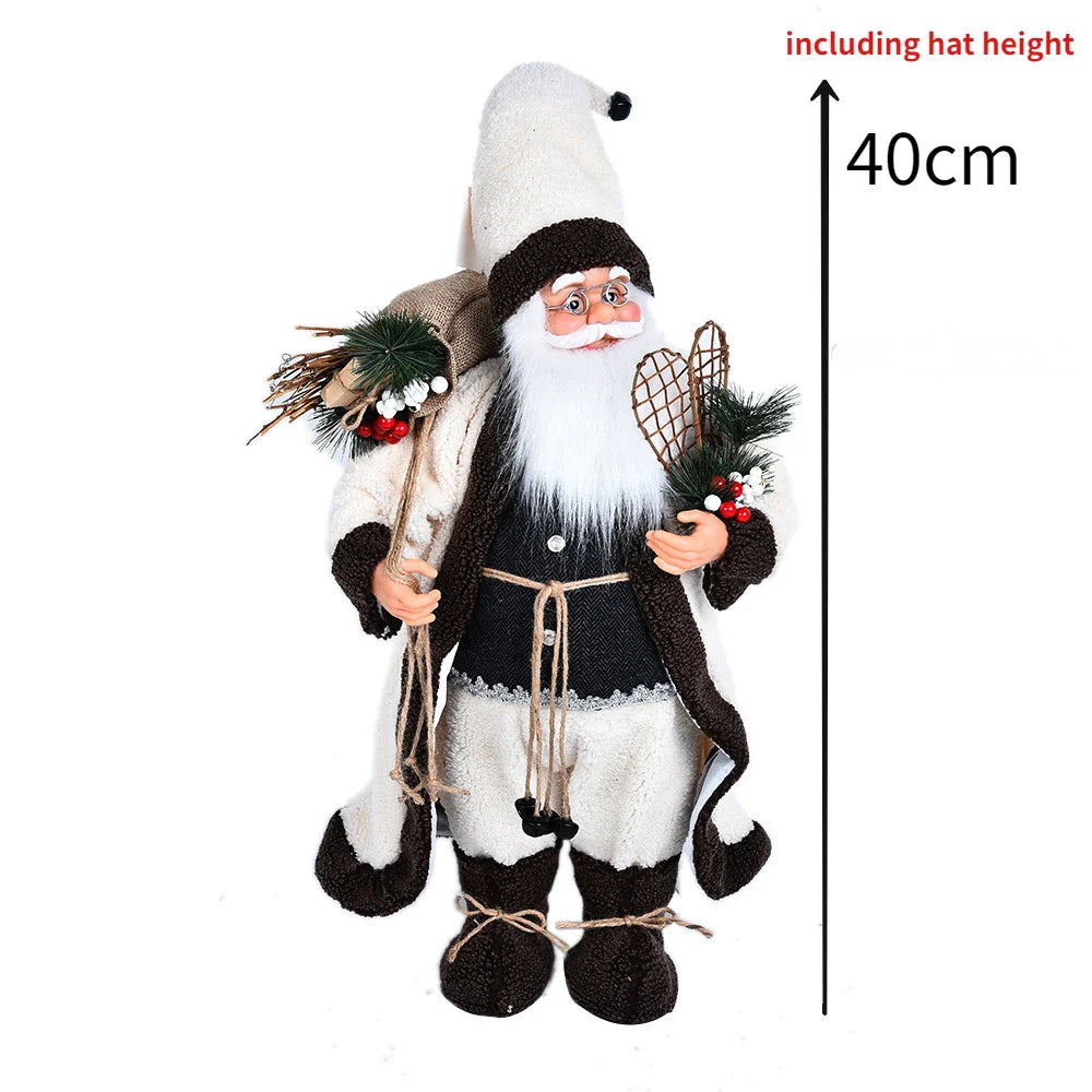 60cm Big Santa Claus Doll Christmas Doll New Year 2024 Gift Merry Christmas Decorations for Home Ornaments Natal Navidad 2023