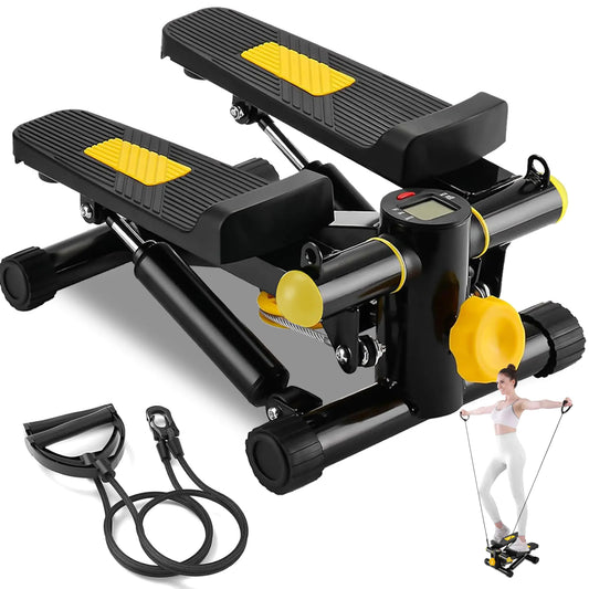 Mini Stair Stepper with Resistance Bands - Home Cardio Machine | Calvei