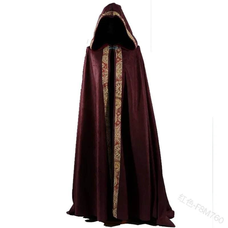Men Medieval Gothic Cloak Vampire Costume