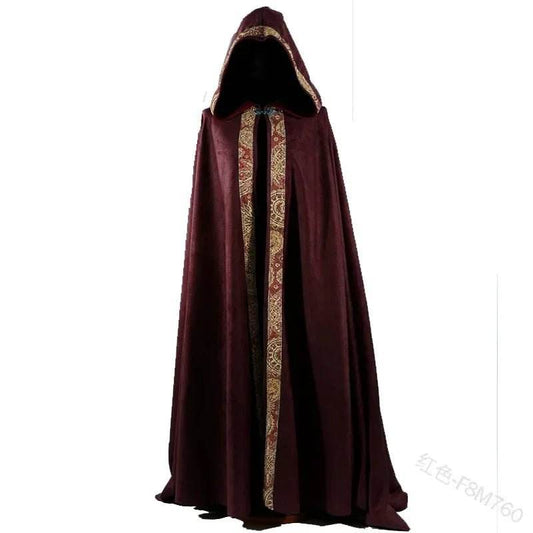 Men Medieval Gothic Cloak Vampire Costume
