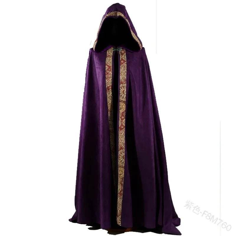 Men Medieval Gothic Cloak Vampire Costume