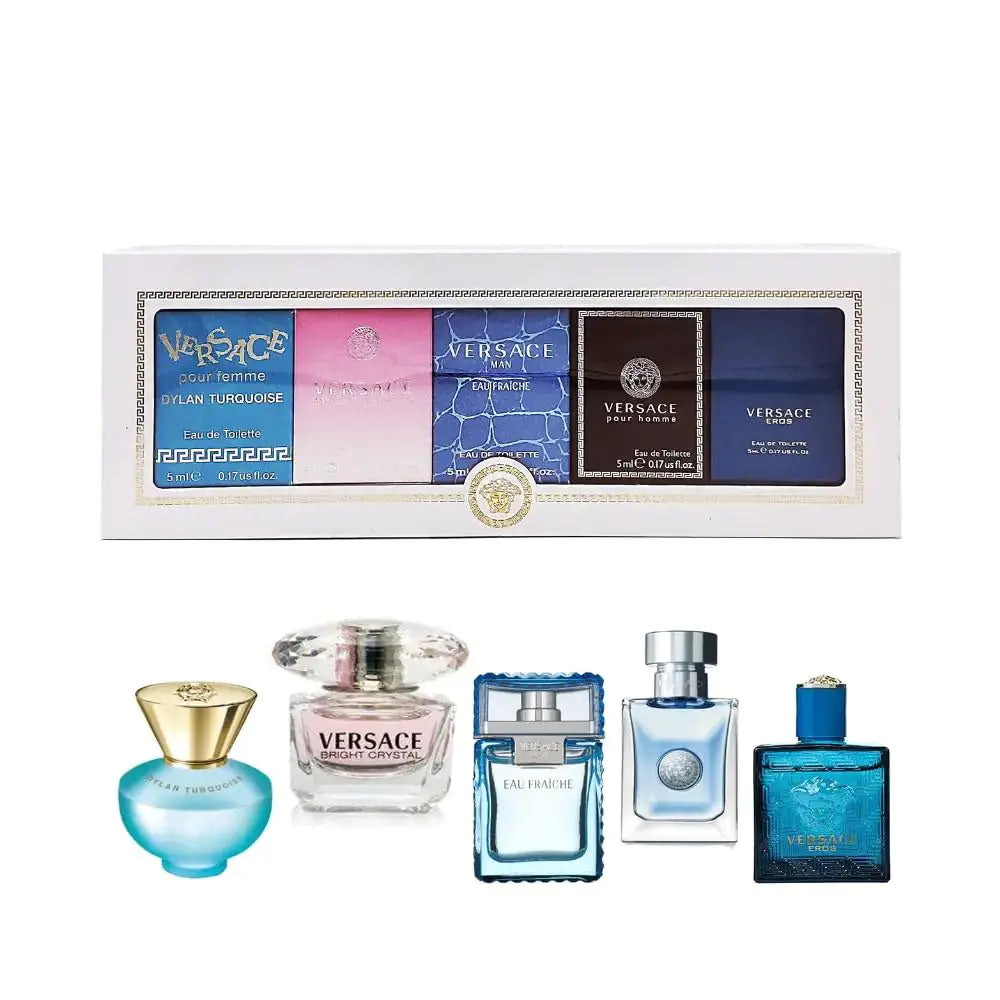 Versace Miniatures Collection by Versace for Unisex - 5 Pc Mini Gift Set